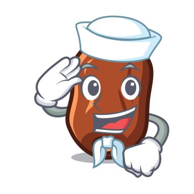 Denizci tarihleri meyve karakter karikatür vektör çizim