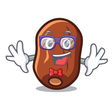 Geek tarihleri meyve karakter karikatür vektör çizim