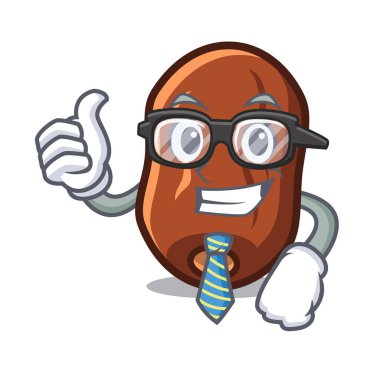 İşadamı tarihleri meyve karakter karikatür vektör çizim