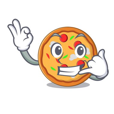 Beni pizza maskot karikatür tarzı ara