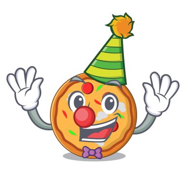 Palyaço pizza maskot karikatür tarzı