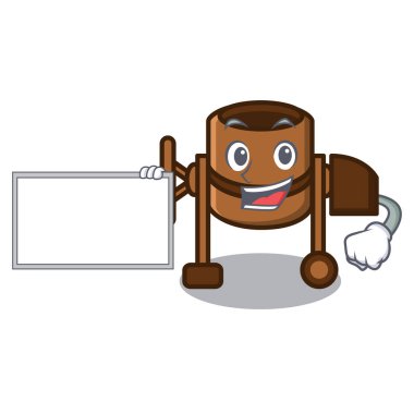 Yönetim Kurulu Beton Mikser karakter karikatür ile