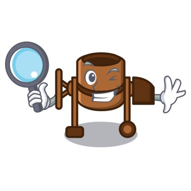 Dedektif Beton Mikser karakter karikatür