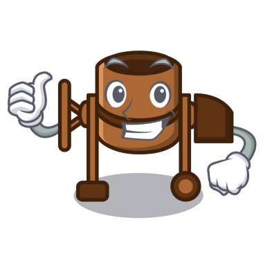 Beton Mikser karakter karikatür yaşasın