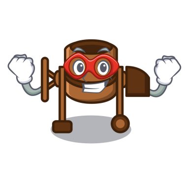 Süper kahraman Beton Mikser karakter karikatür