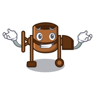 Sırıtan Beton Mikser karakter karikatür