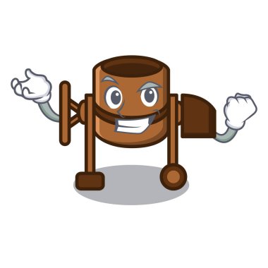 Başarılı Beton Mikser karakter karikatür vektör çizim