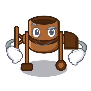 Smirking Beton Mikser karakter karikatür vektör çizim