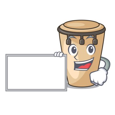 Yönetim Kurulu konga karakter karikatür tarzı vektör çizim ile