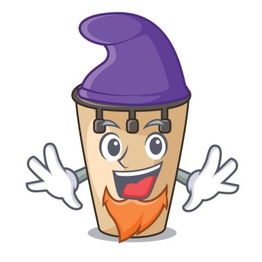 Elf konga karakter karikatür tarzı vektör çizim