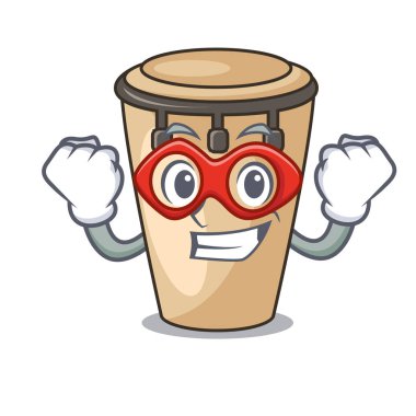 Süper kahraman konga karakter karikatür tarzı vektör çizim