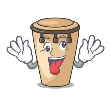 Deli konga maskot karikatür tarzı vektör çizim