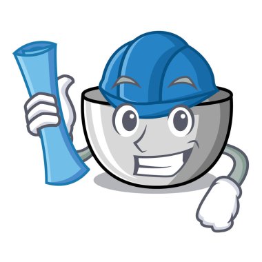 Mimar meyve sıkacağı karakter karikatür tarzı