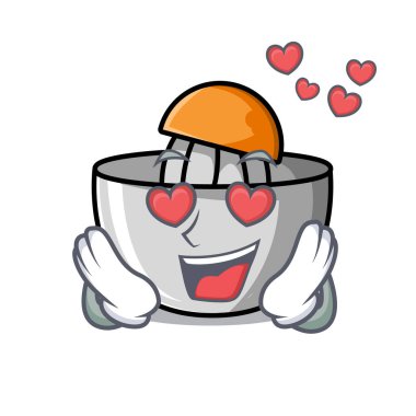 Aşk meyve sıkacağı maskot çizgi film tarzı