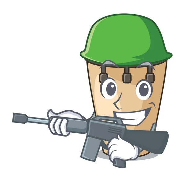 Ejército Conga Personaje Dibujos Animados Estilo Vector Ilustración — Archivo Imágenes Vectoriales