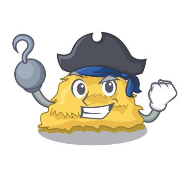 Korsan saman balya karakter karikatür vektör çizim