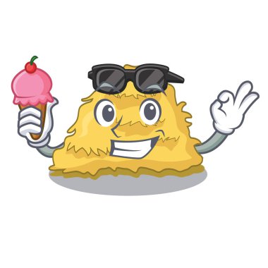 Dondurma saman balya karakter karikatür vektör çizim ile