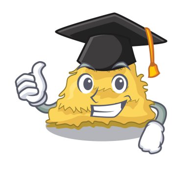 Mezuniyet saman balya karakter karikatür vektör çizim