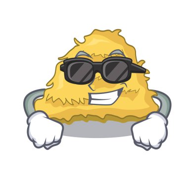 Süper cool saman balya karakter karikatür vektör çizim