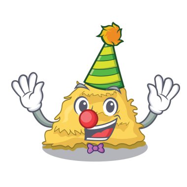 Palyaço saman balya maskot karikatür vektör çizim