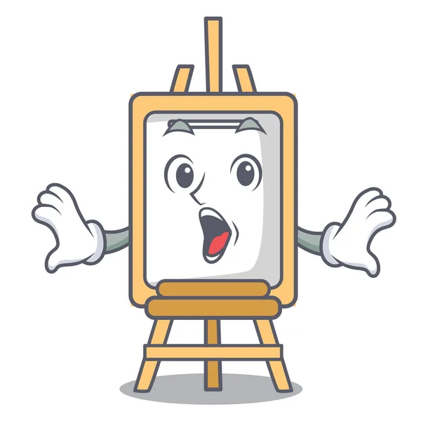 เซอร ไพรส Easel Mascot การ นสไตล เวกเตอร ภาพ — ภาพเวกเตอร์สต็อก