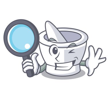 Dedektif harç karakter karikatür tarzı vektör çizim