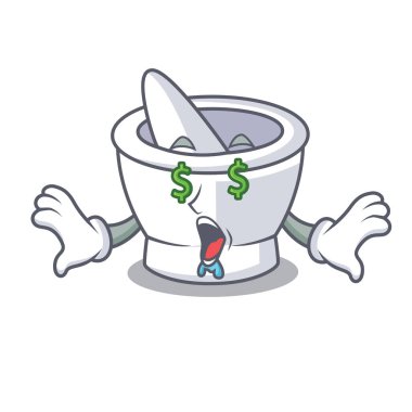 Para göz harç maskot karikatür tarzı vektör çizim