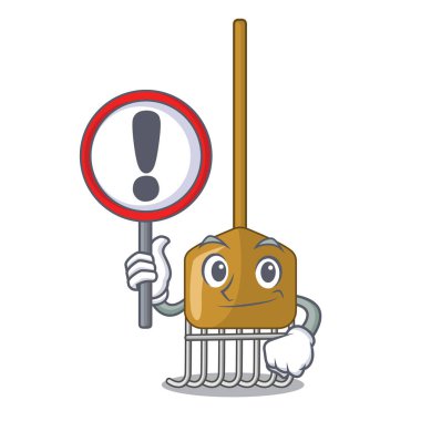 İşareti komisyon karakter karikatür tarzı ile