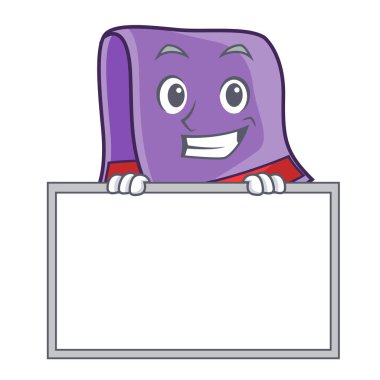 Yönetim Kurulu havlu karakter karikatür tarzı ile sırıtarak