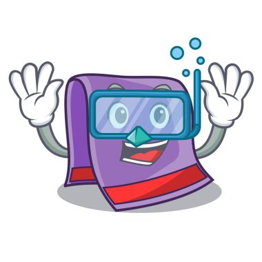 Dalış çizgi film ev mutfak havlusu