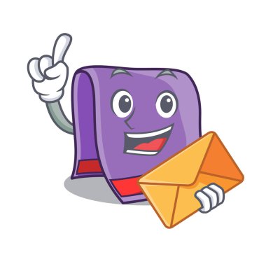 Zarf çizgi film ev mutfak havlu ile