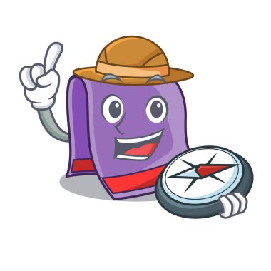 Ahşap raf karakter havluda Explorer