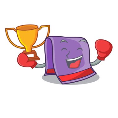 Boks şampiyonu havlu için banyo maskotu