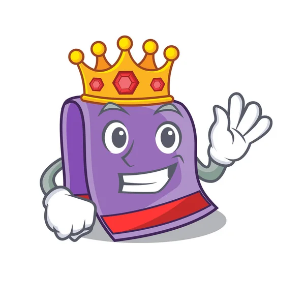 Toalla King para la mascota del baño — Vector de stock