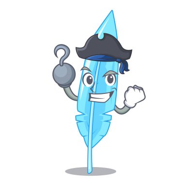 Korsan tüy karakter karikatür tarzı