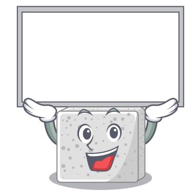 Yönetim Kurulu beyaz peynir karakter karikatür vektör çizim