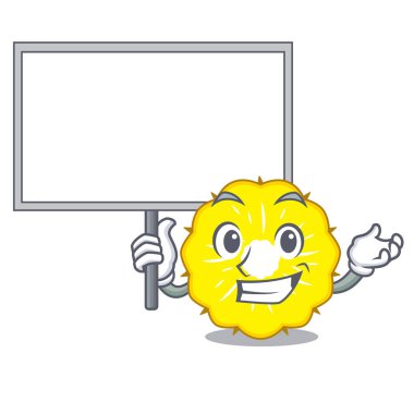 Yönetim Kurulu ananas dilim karakter karikatür vektör Halat getir