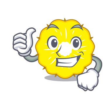 Karakter ananas dilim taze vektör çizim yaşasın