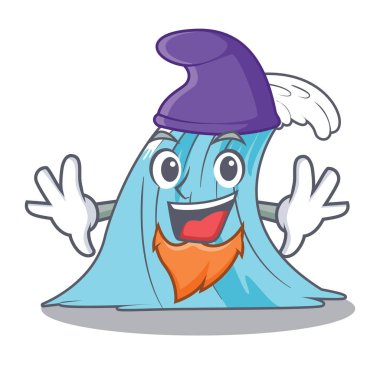 Elf dalga karakter karikatür tarzı vektör çizim