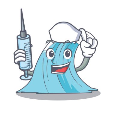 Hemşire dalgaları su grafik karakter vektör çizim