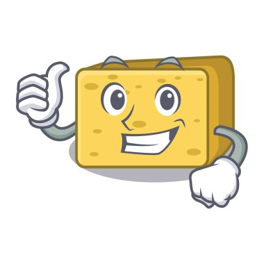Karakter taze gouda peyniri vektör çizim yaşasın