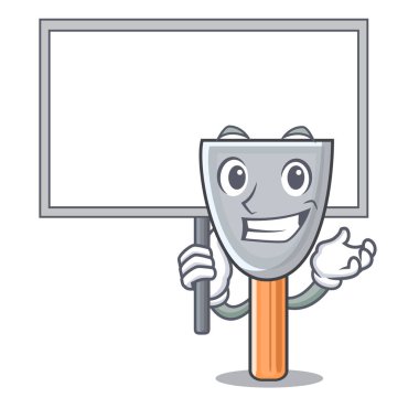 Yönetim Kurulu macun bıçak karakter karikatür vektör çizim getirmek