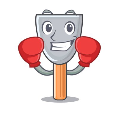 Boks macun bıçak karakter karikatür vektör çizim