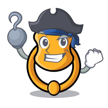 Karakter karikatür izole korsan kapı tokmağı