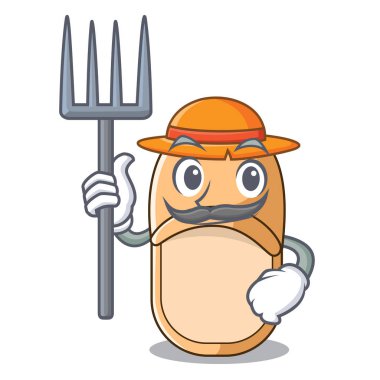 Sevimli ev terlik karakter çifti çiftçi