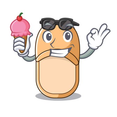 Dondurma otel terlik ile bir çizgi film minimalist eğilim Doğum