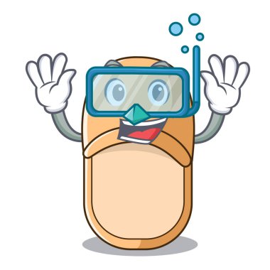 Bir çizgi film minimalist eğilim Doğum dalış otel için terlikler