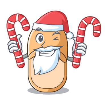 Santa şeker rahat ev terlik maskot stili ile