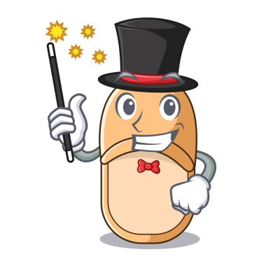 Sihirbaz rahat ev terlik maskot stili