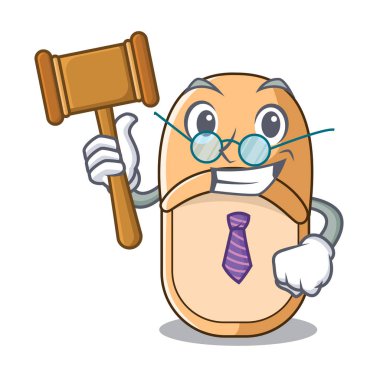 Yargıç rahat ev terlik maskot stili